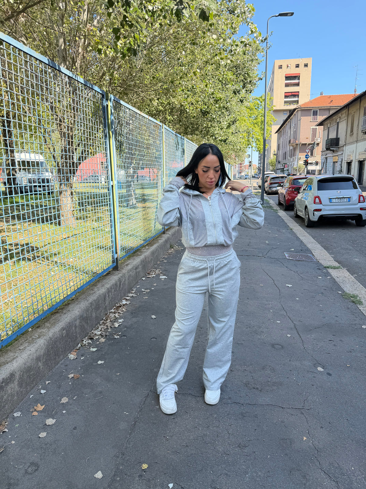 Tuta glamour strass