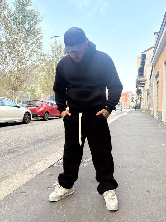 Coordinato tuta fondo ampio