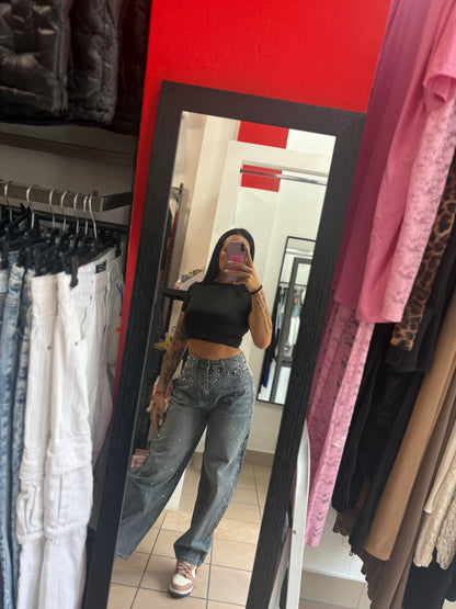 Denim ballon diamond