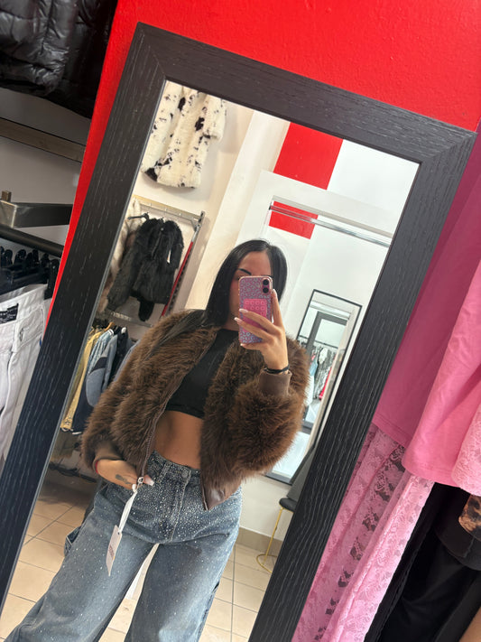 Pellicciotto con zip